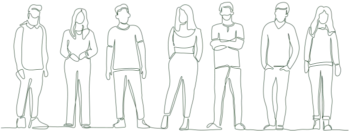 Line of people